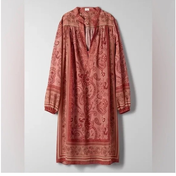 Aritzia Wilfred woman’s Solene Paisley tunic dress - Picture 5 of 16